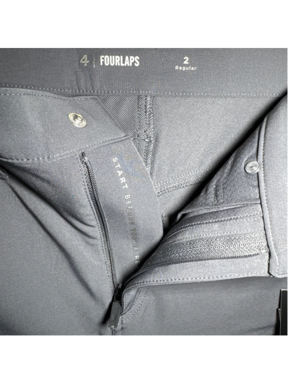 Fourlaps Evolve Slim Fit Pants Graphite Size 28 Regular
